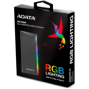 Encapsulador Adata EC700G RGB M.2  - USB-C 3.2