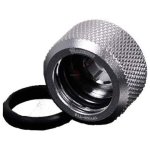 FITTING BARROW G1/4" THREAD 16MM OD RIGID TUBING COMPRESSION - SHINY CHROME SILVER