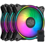 COOLER MASTER VENTILADOR 120MM MF120 HALO 3 EN 1 - NEGRO - Imagen 1
