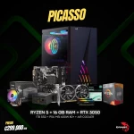 PC IGAMING PICASSO - Ryzen 5 5500 - RTX 3050 - 16GB - 512GB SSD - Aerocool - Imagen 1