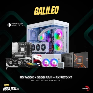 PC IGAMING GALILEO - RYZEN 5 7600x - RX 9070XT 16GB - 32GB - 1TB SSD - DeepCool