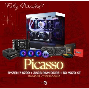 PC IGAMING PICASSO - RYZEN 7 8700 - RX 9070XT - 32GB DDR5 - 1TB SSD