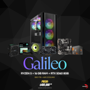 PC IGAMING GALILEO - RYZEN 5 5600GT - RTX 5060 - 16GB - 1TB SSD