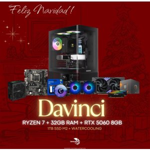 PC IGAMING DAVINCI - RYZEN 7 - RTX-5060 8GB - 32GB - 1TB SSD