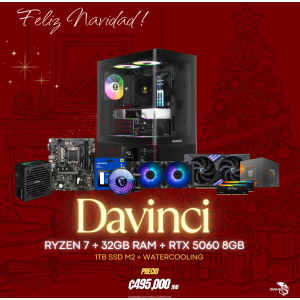 PC IGAMING DAVINCI - RYZEN 7 - RTX-5060 8GB - 32GB - 1TB SSD