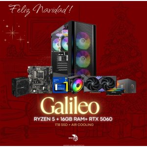 PC IGAMING GALILEO - RYZEN 5 5600GT - RTX 5060 - 16GB - 1TB SSD