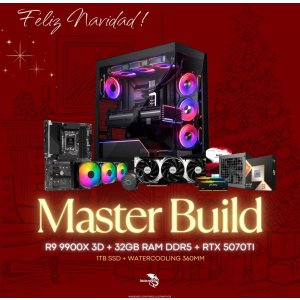 PC MasterBuild - AMD RYZEN 9 9900X 3D - RTX-5070ti - 32GB - 1TB SD