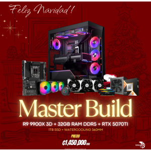PC MasterBuild - AMD RYZEN 9 9900X 3D - RTX-5070ti - 32GB - 1TB SD