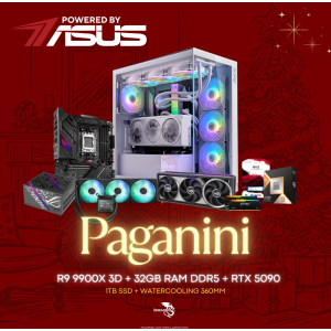 POWERED BY ASUS - Pc Gaming Paganini RYZEN 9 9900 X3D - RTX-5090 - 32GB - 1TB SSD
