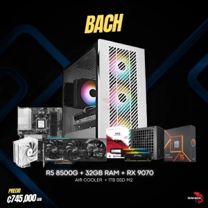 PC IGAMING BACH - Ryzen 8500G - RX 9070 16GB - 32GB - 1TB SSD - Cooler Master