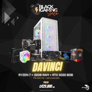 PC IGAMING DAVINCI - Ryzen 7 - RTX-5050 8GB - 32GB - 1TB SSD - Cougar