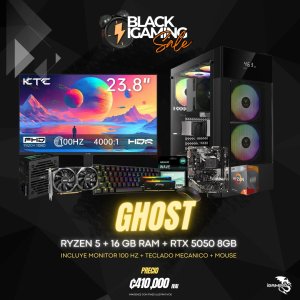 PC IGAMING GHOST -RYZEN 5 5500 - RTX 5050 - 16GB - 1TB SSD -  Gamdias