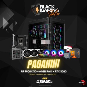 PC IGAMING PAGANINI 9900 X3D - RTX-5080 - 64GB - 1TB SSD