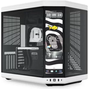 CASE HYTE Y70 TOUCH INFINITE 14.5" - TEMPERADO - BLANCO -NEGRO - MID TOWER