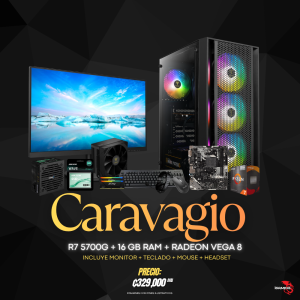 PC IGAMING CARAVAGIO -RYZEN 7 5700G - 16GB - 1TB SSD