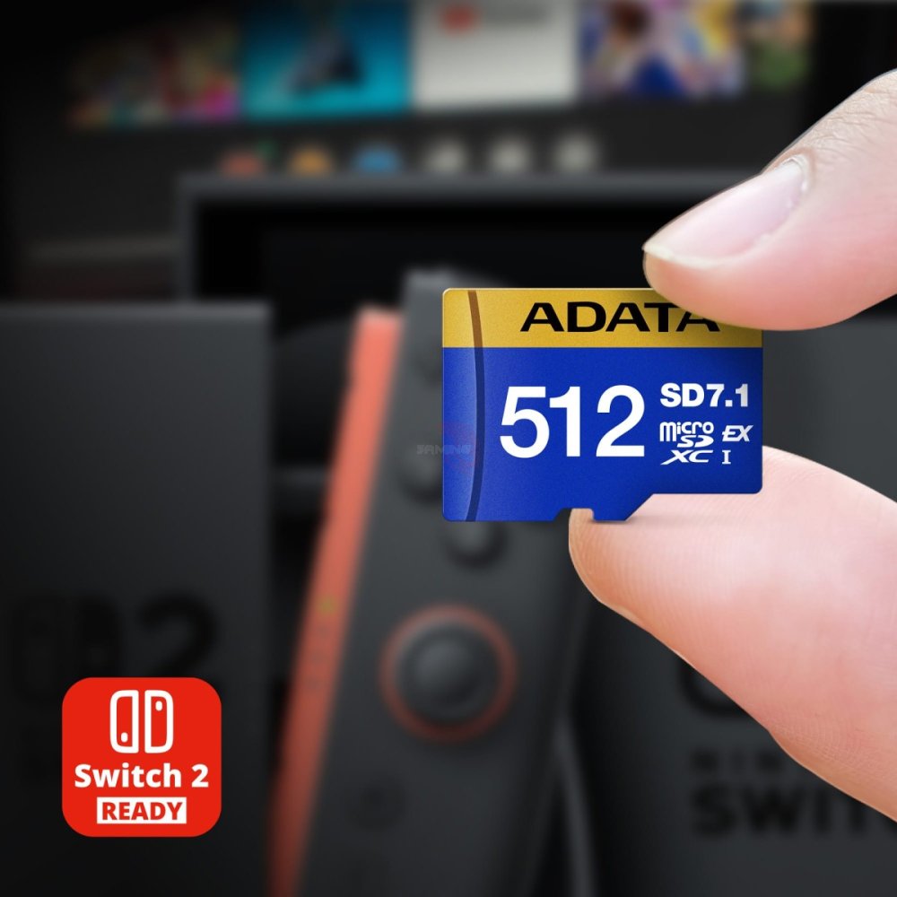 MEMORIA MICROSD ADATA SD7.1 – 512GB – PARA NINTENDO SWITCH 2