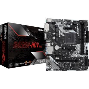 TARJETA MADRE ASROCK B450M-HDV R4.0 - Socket AM4