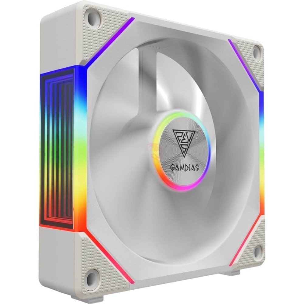 VENTILADOR GAMDIAS AEOLUS P2 1203 ARGB – 3PACK – BLANCO - IGAMING