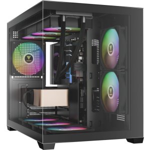 CASE GAMDIAS AURA GC10M - ARGB - TEMPERADO - NEGRO
