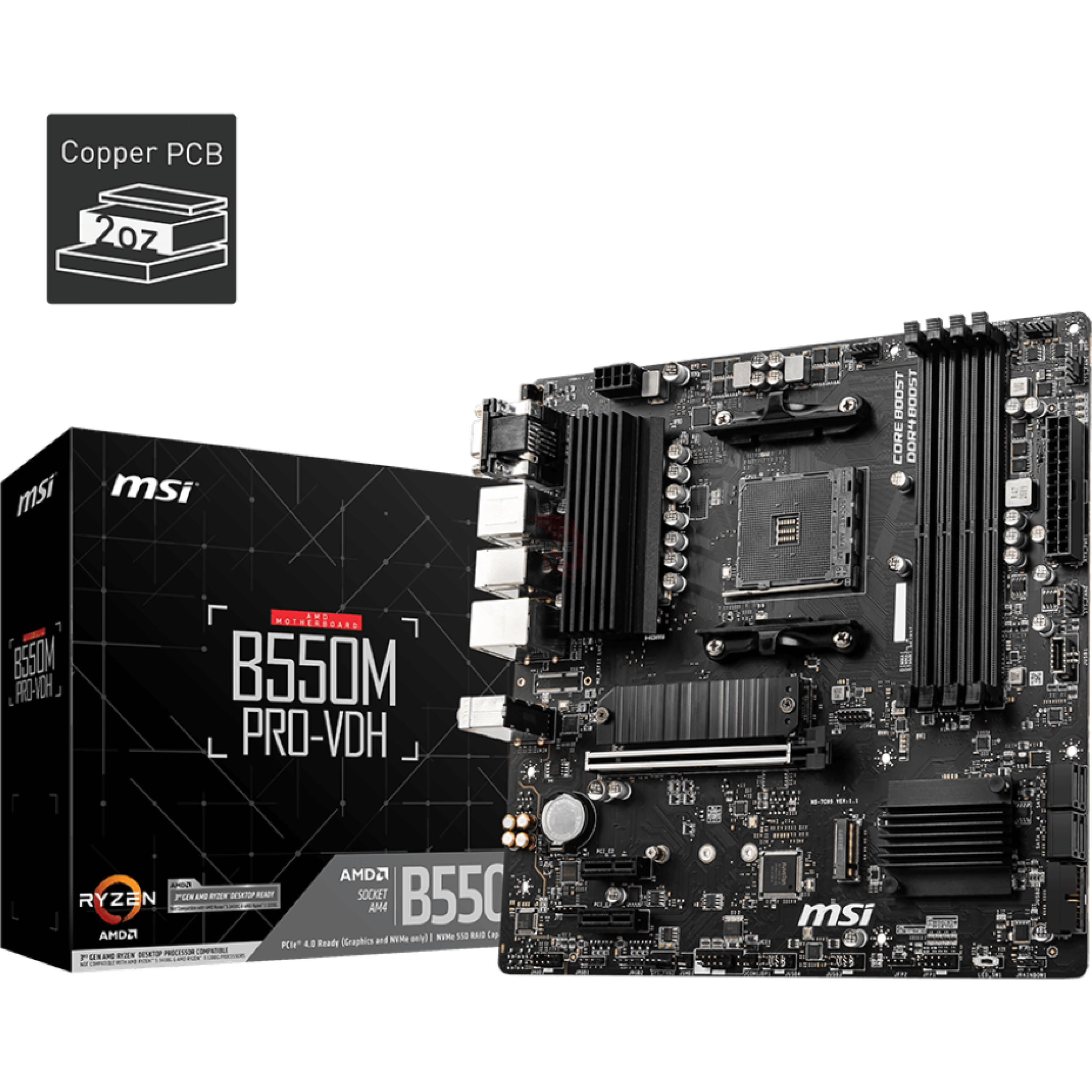 TARJETA MADRE MSI B550M PRO-VDH – SOCKET AM4 - IGAMING | Costa Rica