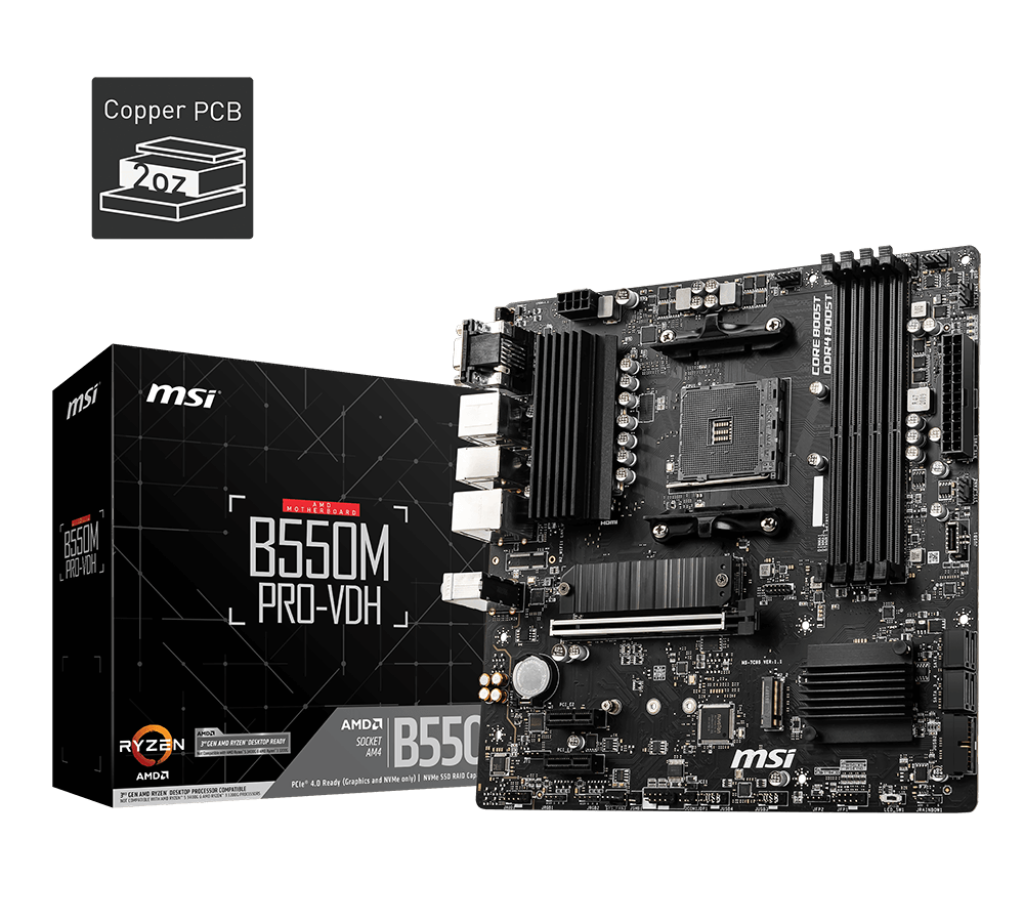 TARJETA MADRE MSI B550M PRO-VDH – SOCKET AM4 - IGAMING | Costa Rica