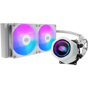 ENFRIAMIENTO LIQUIDO COOLER MASTER MASTERLIQUID CORE NEX 240 ARGB - BLANCO