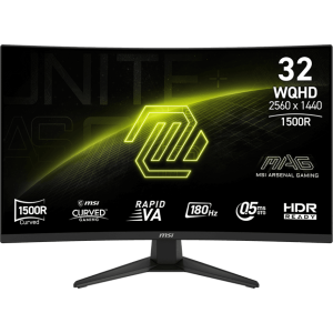 MONITOR LED CURVO 31.5" MSI MAG 321CQF E18 0.5MS - 180HZ - 2560X1440