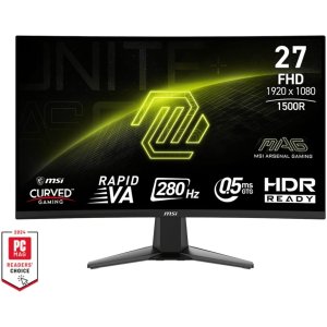 MONITOR LED 27" MSI MAG 276CXF CURVO 0.5MS - 280HZ - 1920X1080
